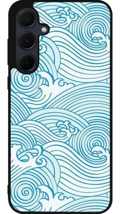 Coque Samsung Galaxy A36 - Silicone rigide noir Ocean Waves