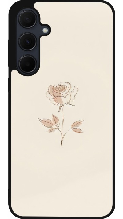 Samsung Galaxy A36 Case Hülle - Silikon schwarz Rosa Sand Minimalistisch