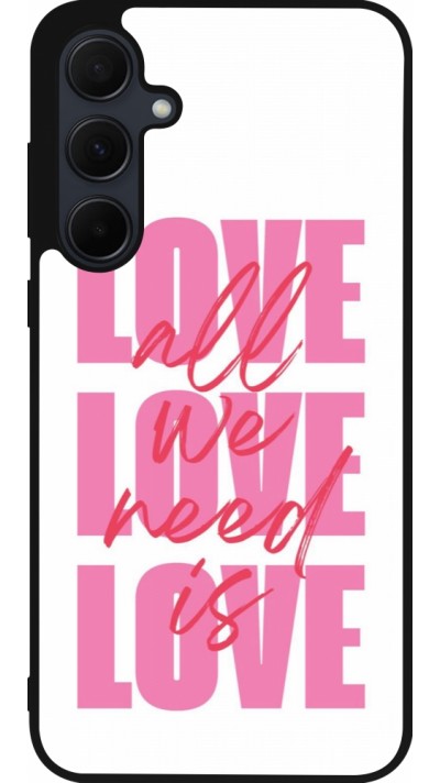 Coque Samsung Galaxy A36 - Silicone rigide noir Saint Valentines Day 26 Love all we need is