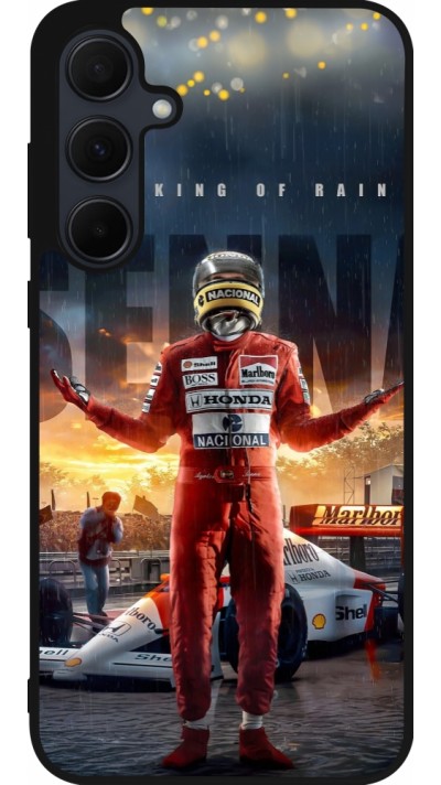 Samsung Galaxy A36 Case Hülle - Silikon schwarz Senna The King of Rain