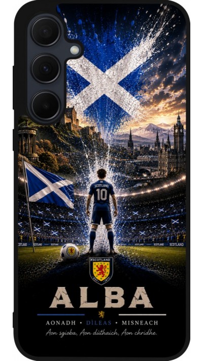 Samsung Galaxy A36 Case Hülle - Silikon schwarz Fussball Schottland splash 2026