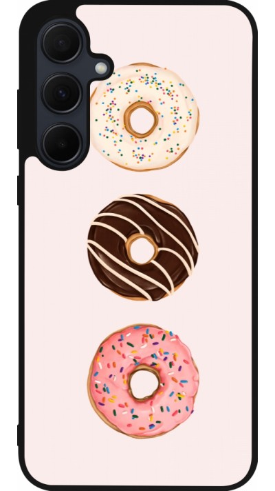 Samsung Galaxy A36 Case Hülle - Silikon schwarz Spring 23 donuts