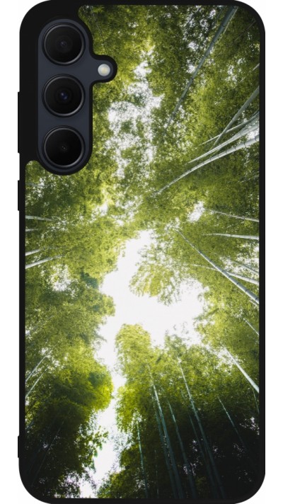 Samsung Galaxy A36 Case Hülle - Silikon schwarz Spring 23 forest blue sky