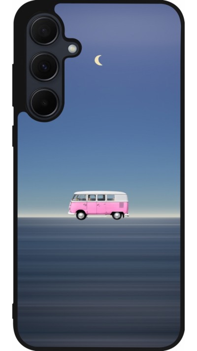 Samsung Galaxy A36 Case Hülle - Silikon schwarz Spring 23 pink bus