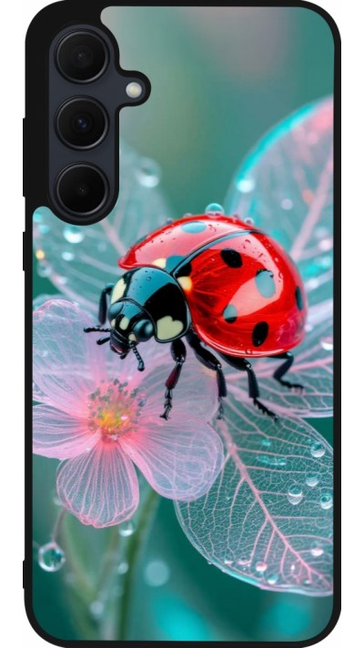 Coque Samsung Galaxy A36 - Silicone rigide noir Ladybird in bloom Spring 2026