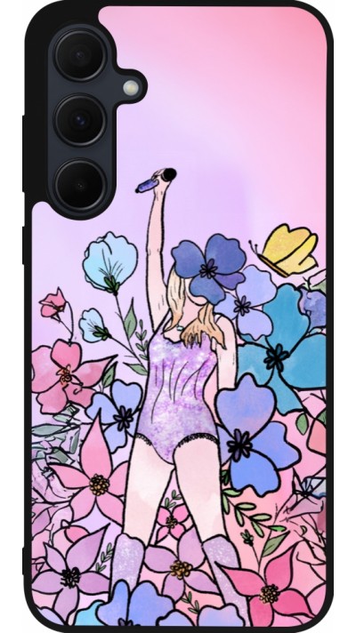 Coque Samsung Galaxy A36 - Silicone rigide noir Taylor Swift Sketch - Pink