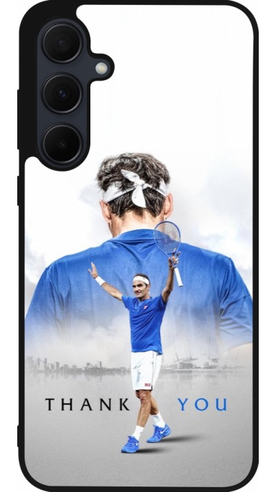 Samsung Galaxy A36 Case Hülle - Silikon schwarz Thank you Roger
