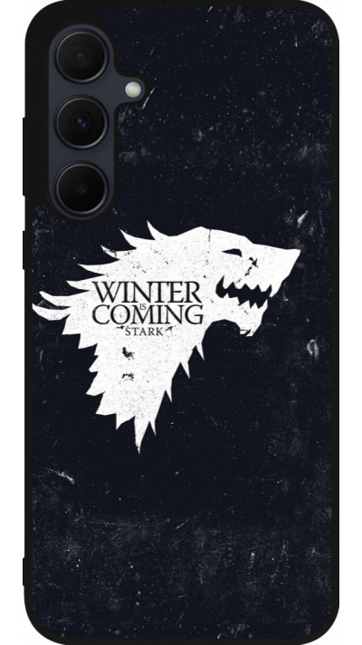 Coque Samsung Galaxy A36 - Silicone rigide noir Winter is coming Stark