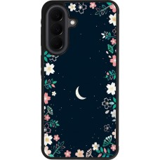 Coque Samsung Galaxy A37 - Silicone rigide noir Flowers space