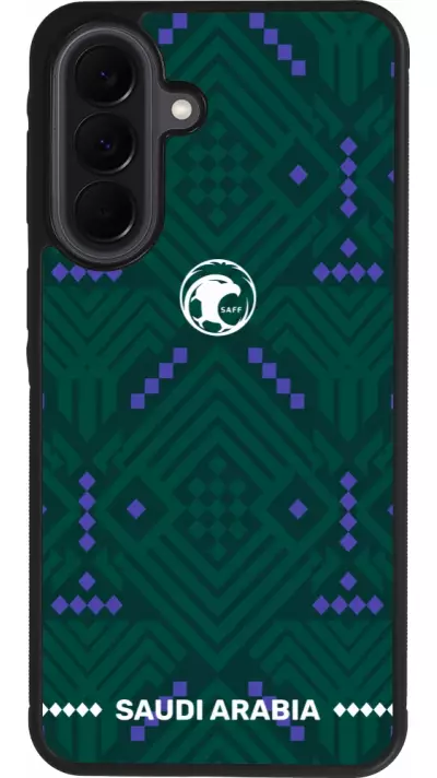 Coque Samsung Galaxy A37 - Silicone rigide noir Maillot de football Arabie saoudite 2026 personnalisable