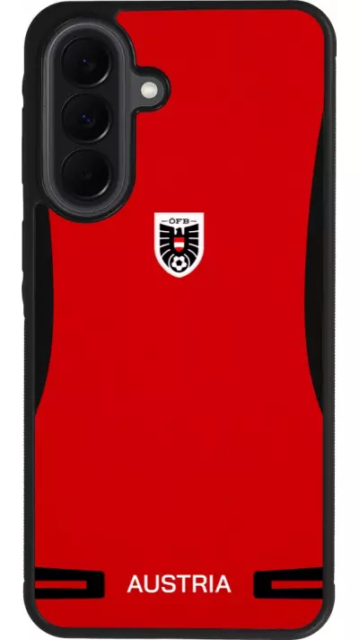 Coque Samsung Galaxy A37 - Silicone rigide noir Maillot de football Autriche 2026 personnalisable