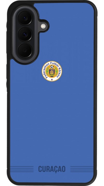 Samsung Galaxy A37 Case Hülle - Silikon schwarz Curaçao 2026 personalisierbares Fussballtrikot