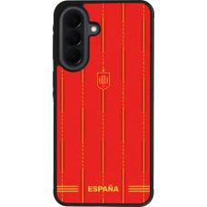 Coque Samsung Galaxy A37 - Silicone rigide noir Maillot de football Espagne 2026 personnalisable