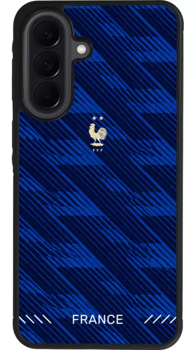 Coque Samsung Galaxy A37 - Silicone rigide noir Maillot de football France 2026 personnalisable