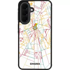 Coque Samsung Galaxy A37 - Silicone rigide noir Maillot de football Ghana 2026 personnalisable