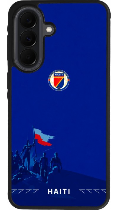 Coque Samsung Galaxy A37 - Silicone rigide noir Maillot de football Haiti 2026 personnalisable