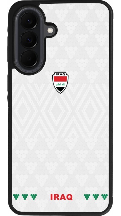 Coque Samsung Galaxy A37 - Silicone rigide noir Maillot de football Irak 2026 personnalisable