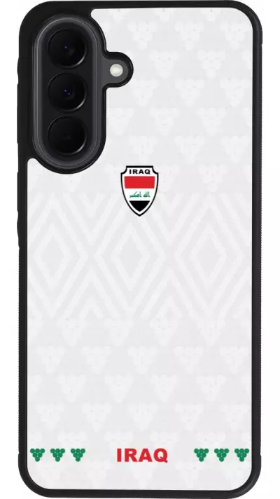 Coque Samsung Galaxy A37 - Silicone rigide noir Maillot de football Irak 2026 personnalisable