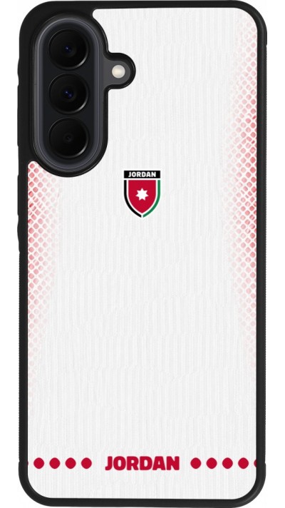 Coque Samsung Galaxy A37 - Silicone rigide noir Maillot de football Jordanie 2026 personnalisable