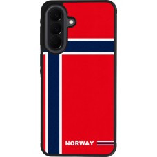 Coque Samsung Galaxy A37 - Silicone rigide noir Maillot de football Norvège 2026 personnalisable