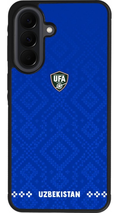 Coque Samsung Galaxy A37 - Silicone rigide noir Maillot de football Ouzbékistan 2026 personnalisable