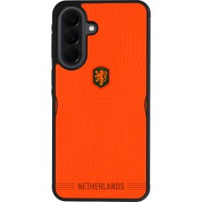 Coque Samsung Galaxy A37 - Silicone rigide noir Maillot de football Pays-Bas 2026 personnalisable