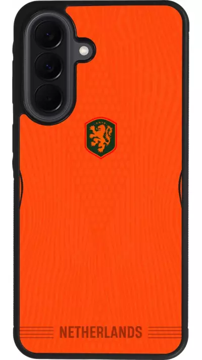 Coque Samsung Galaxy A37 - Silicone rigide noir Maillot de football Pays-Bas 2026 personnalisable