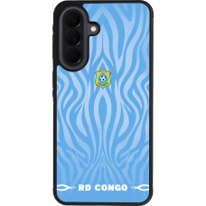 Coque Samsung Galaxy A37 - Silicone rigide noir Maillot de football RD Congo 2026 personnalisable