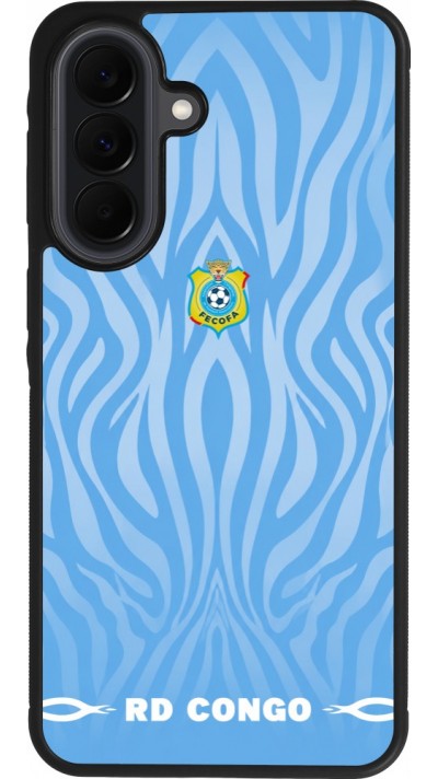 Coque Samsung Galaxy A37 - Silicone rigide noir Maillot de football RD Congo 2026 personnalisable