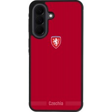Coque Samsung Galaxy A37 - Silicone rigide noir Maillot de football Répuplique Tchèque 2026 personnalisable