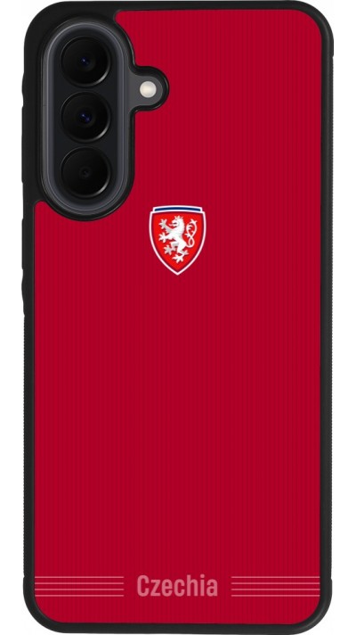 Coque Samsung Galaxy A37 - Silicone rigide noir Maillot de football Répuplique Tchèque 2026 personnalisable
