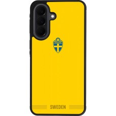 Coque Samsung Galaxy A37 - Silicone rigide noir Maillot de football Suède 2026 personnalisable