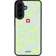 Coque Samsung Galaxy A37 - Silicone rigide noir Maillot de football Suisse Away 2026 personnalisable