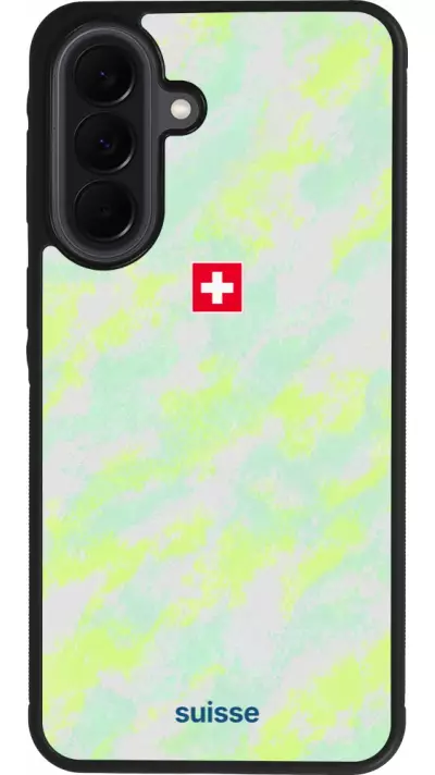 Coque Samsung Galaxy A37 - Silicone rigide noir Maillot de football Suisse Away 2026 personnalisable