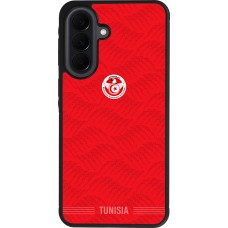 Coque Samsung Galaxy A37 - Silicone rigide noir Maillot de football Tunisie 2026 personnalisable