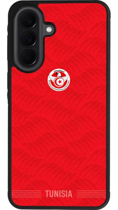 Coque Samsung Galaxy A37 - Silicone rigide noir Maillot de football Tunisie 2026 personnalisable