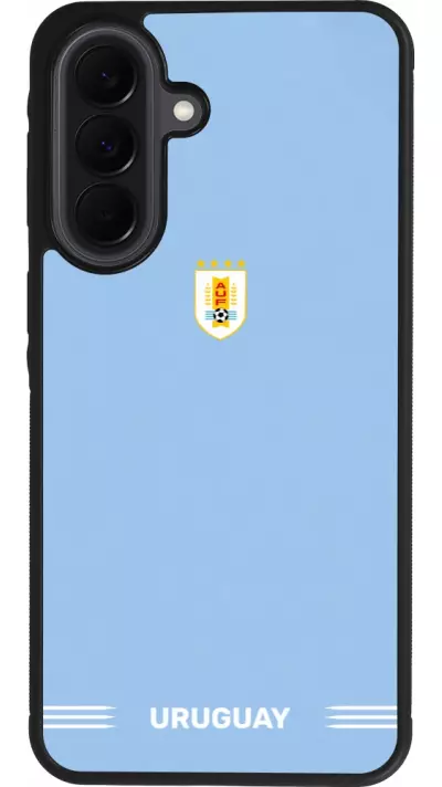 Coque Samsung Galaxy A37 - Silicone rigide noir Maillot de football Uruguay 2026 personnalisable