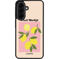 Coque Samsung Galaxy A37 - Silicone rigide noir Fruit market lemons 2026