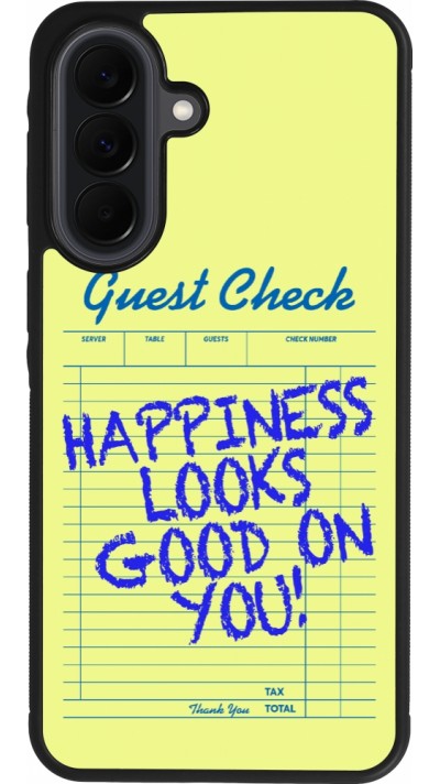 Coque Samsung Galaxy A37 - Silicone rigide noir Guest check 2026