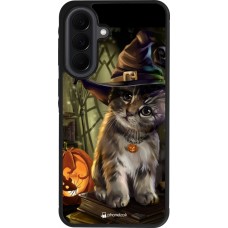 Coque Samsung Galaxy A37 - Silicone rigide noir Halloween 21 Witch cat