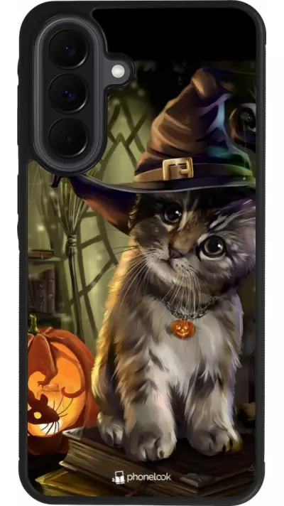 Coque Samsung Galaxy A37 - Silicone rigide noir Halloween 21 Witch cat