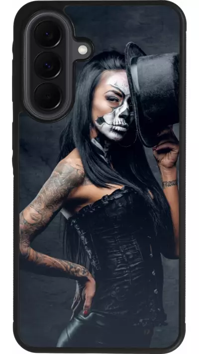 Coque Samsung Galaxy A37 - Silicone rigide noir Halloween 22 Tattooed Girl
