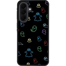 Coque Samsung Galaxy A37 - Silicone rigide noir Halloween 2024 colorful ghosts