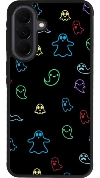 Coque Samsung Galaxy A37 - Silicone rigide noir Halloween 2024 colorful ghosts