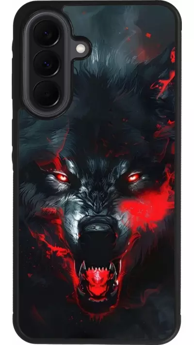 Coque Samsung Galaxy A37 - Silicone rigide noir Halloween 2024 mad werewolf