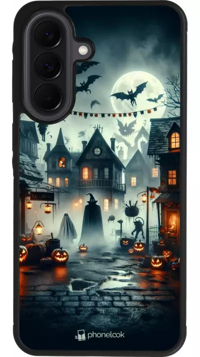 Coque Samsung Galaxy A37 - Silicone rigide noir Halloween Spookville