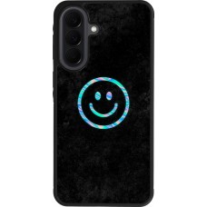 Coque Samsung Galaxy A37 - Silicone rigide noir Happy smiely irisé