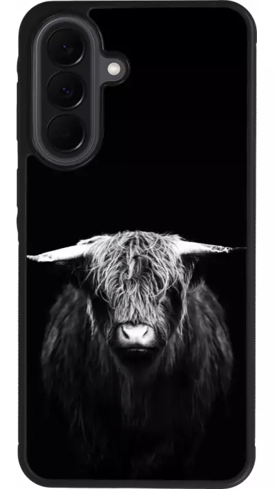 Coque Samsung Galaxy A37 - Silicone rigide noir Highland calf black