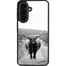 Coque Samsung Galaxy A37 - Silicone rigide noir Highland cattle