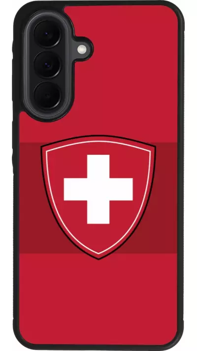 Coque Samsung Galaxy A37 - Silicone rigide noir Hockey World Championship Ecusson Suisse